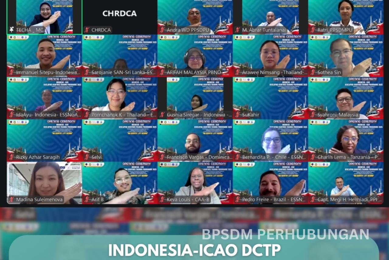 Indonesia Perkuat Kiprah Global di Sektor Penerbangan Lewat Pelatihan Internasional ICAO DCTP 2025 untuk 29 Negara