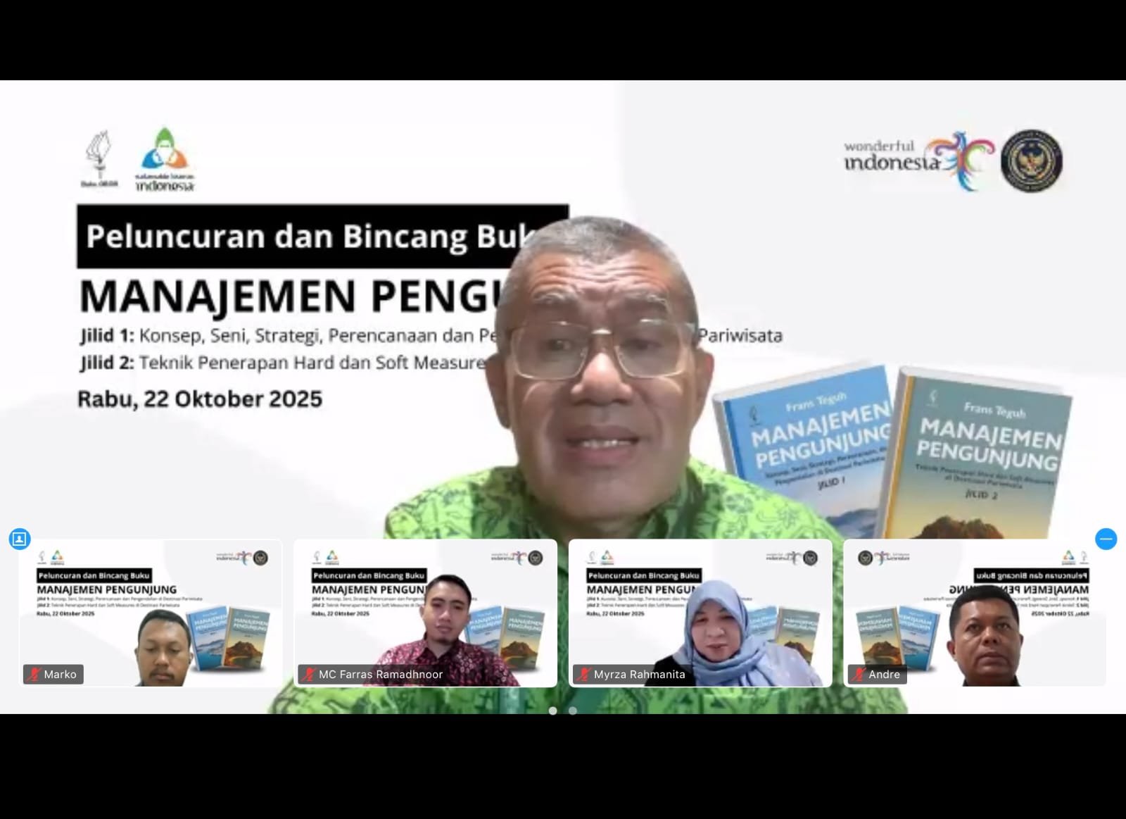 Wamenpar Dorong Buku Manajemen Pengunjung Jilid 2 Jadi Acuan Tata Kelola Destinasi