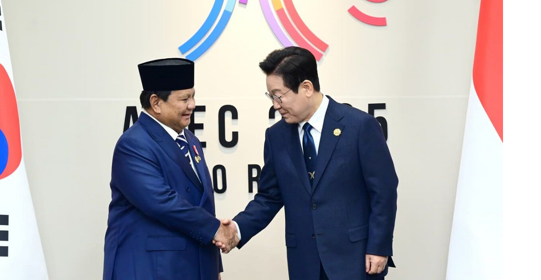 Di Sela KTT APEC 2025, Presiden Prabowo dan Presiden Lee Gelar Pertemuan Bilateral