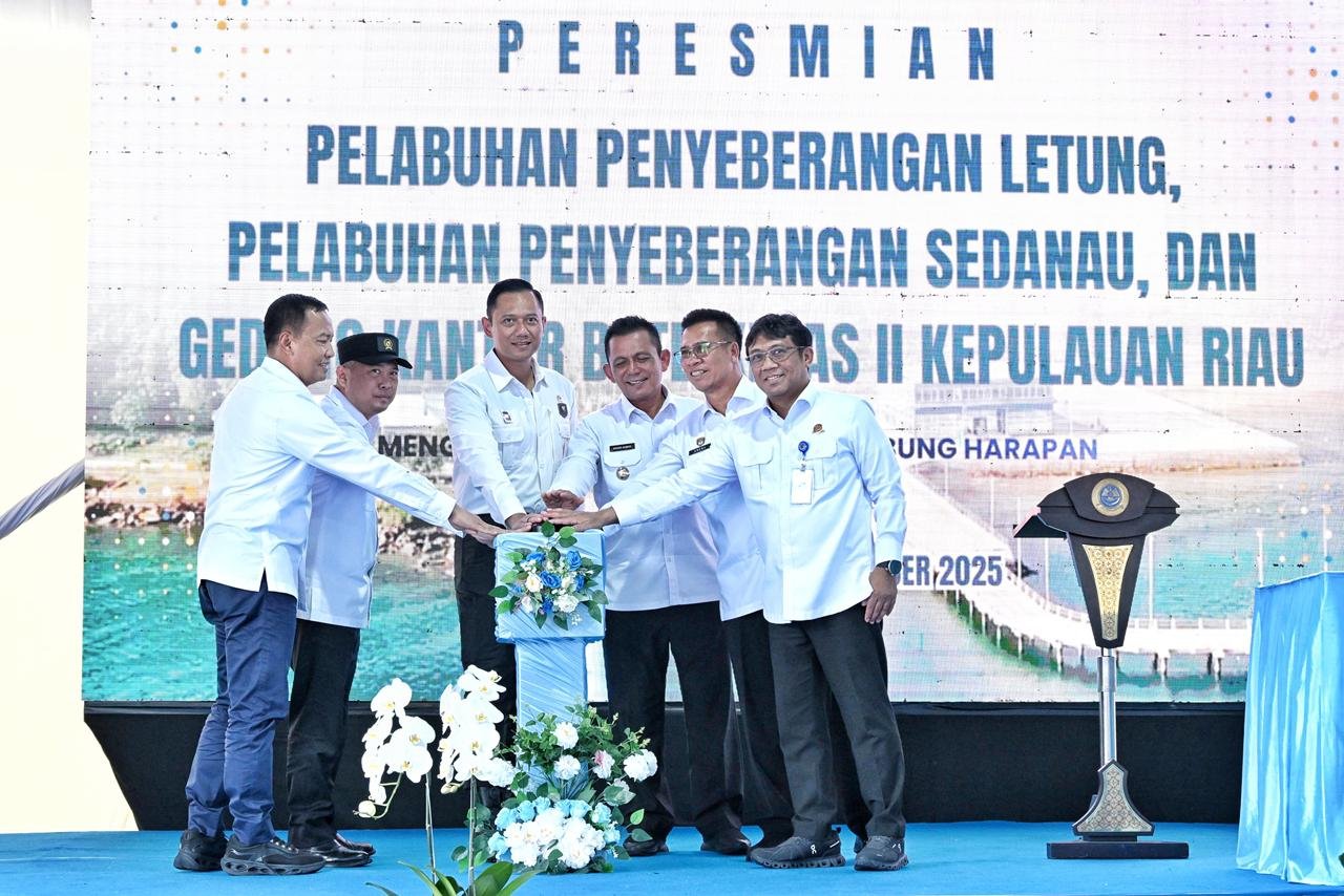 Pemerintah Resmikan Pelabuhan Penyeberangan Letung dan Pelabuhan Penyeberangan Sedanau