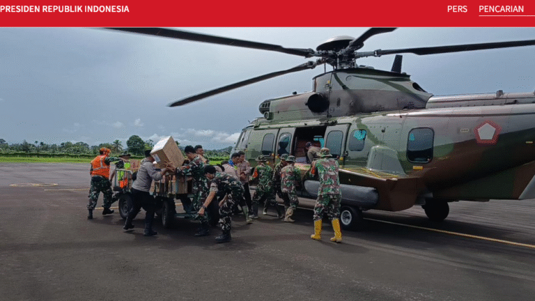 Pemerintah Kirim 11 Helikopter untuk Percepatan Penanganan Bencana