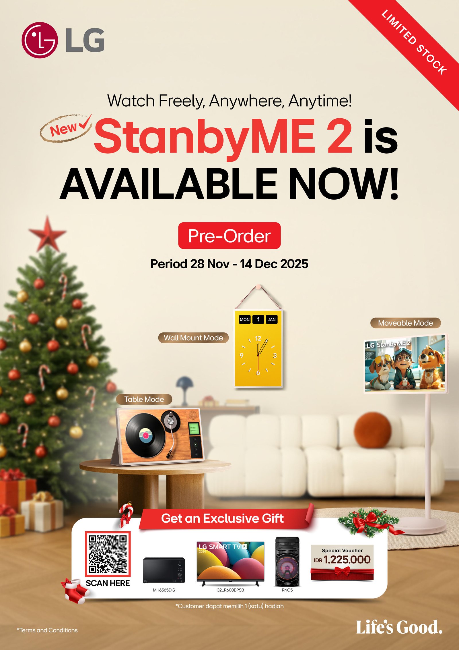 Buka Pre-Order di Online Brand Store, TV LG StanbyME 2 Siap Hadir di Indonesia