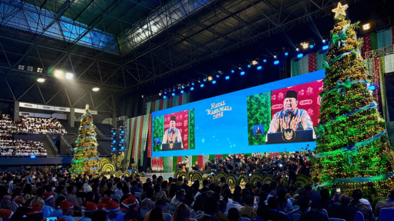 Di Puncak Natal Nasional 2025, Presiden Prabowo Umumkan Indonesia Capai Swasembada Beras