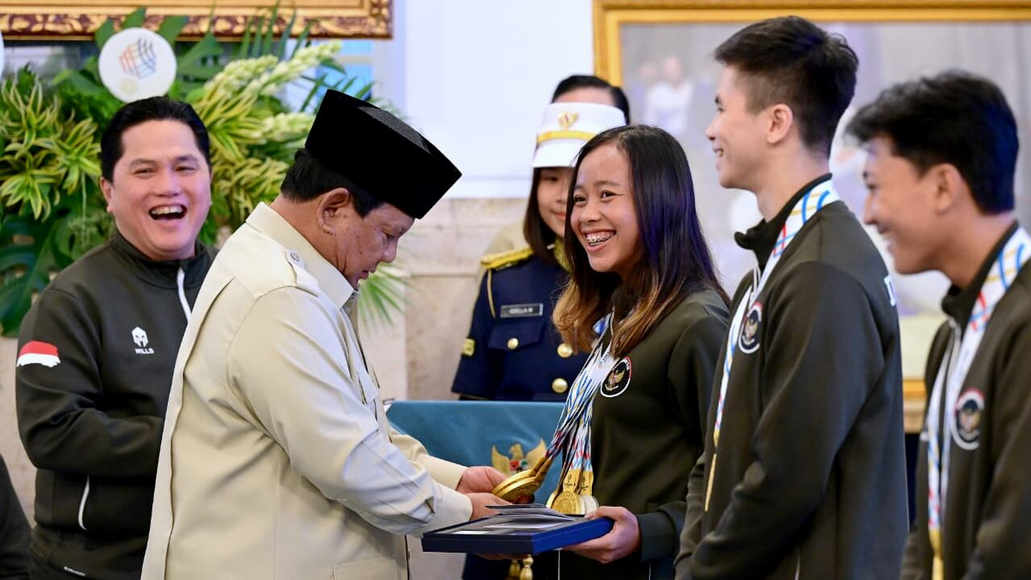 Presiden Prabowo Beri Bonus kepada Atlet Sea Games ke-33 Thailand Total Rp465 M