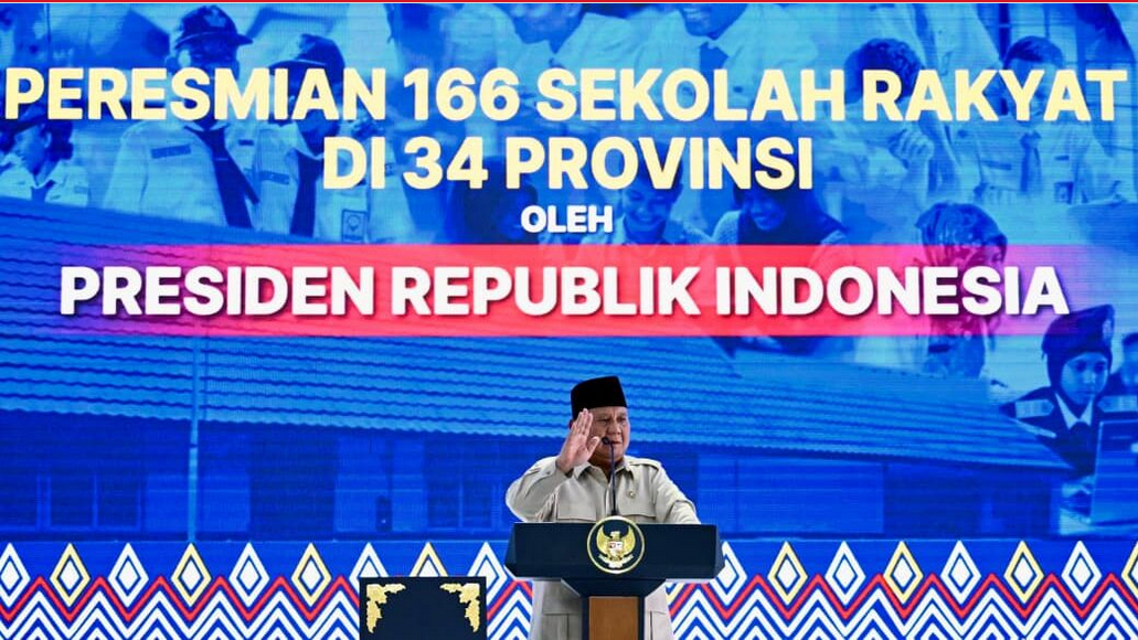 Resmikan 166 Sekolah Rakyat, Presiden Prabowo Tegaskan Komitmen Putus Rantai Kemiskinan Ekstrem