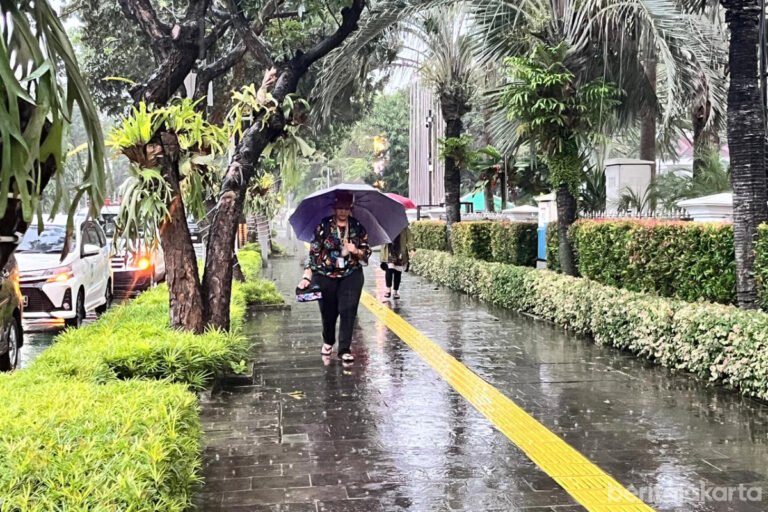 BMKG: Hujan Dominasi Sejumlah Wilayah Jakarta Hari Ini