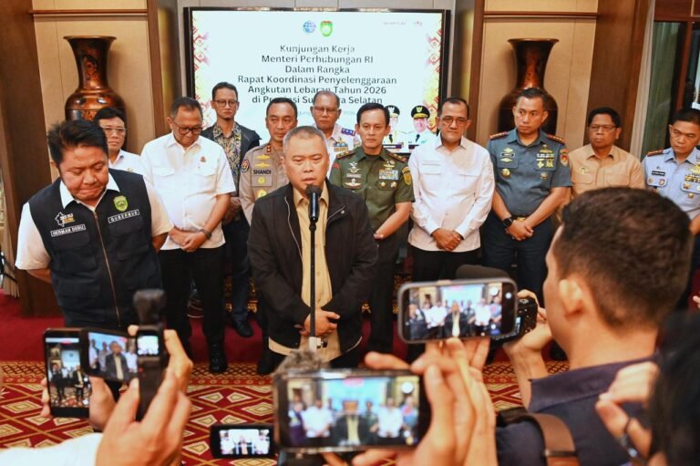 Menhub Dudy Sinergikan Angkutan Lebaran 2026 dengan Gubernur Sumsel Perkiraan Pemudik dari Sumsel Capai 3,87 Juta Orang