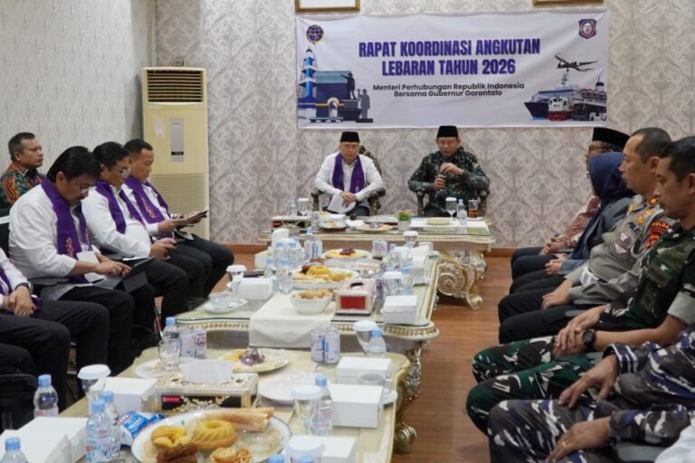 Menhub Dudy dan Gubernur Gorontalo Koordinasikan Kesiapan Angkutan Lebaran 2026, Beri Perhatian Khusus kepada Angkutan Laut dan Udara