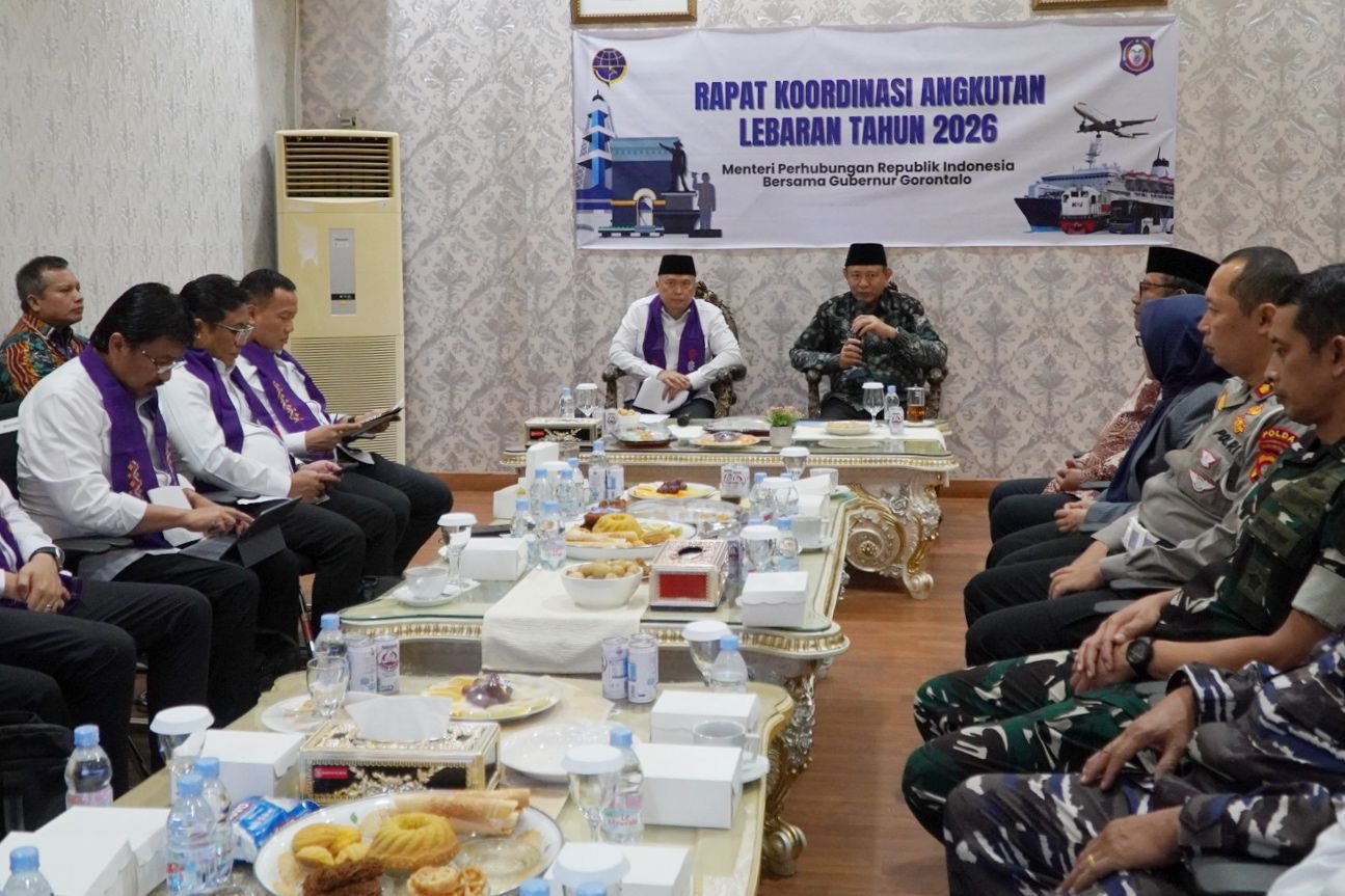 Menhub Dudy dan Gubernur Gorontalo Koordinasikan Kesiapan Angkutan Lebaran 2026, Beri Perhatian Khusus kepada Angkutan Laut dan Udara