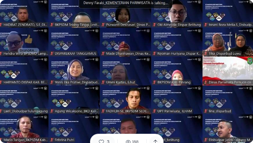 Kemenpar Gelar Stakeholder Meeting Tingkatkan Kapasitas SDM Aparatur Bidang Pariwisata