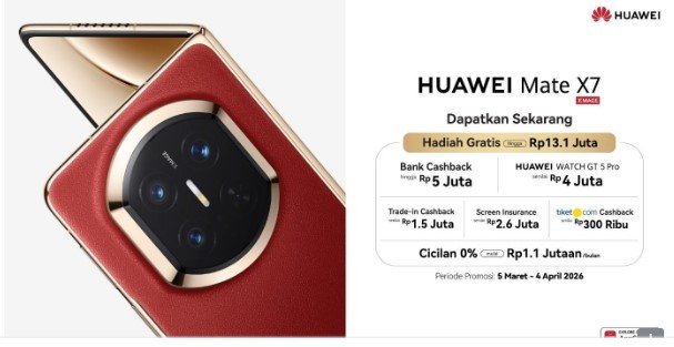 HUAWEI Mate X7 Hadirkan Pengalaman Foldable Flagship Ultra-Tipis Tanpa Kompromi