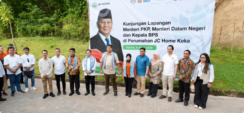 Kunjungi Provinsi Sulut, Mendagri Bersama Menteri PKP dan Kepala BPS Tinjau Program Perumahan Rakyat di Minahasa