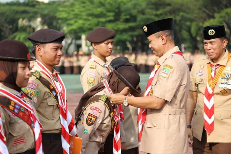 1.251 Pramuka Garuda Dikukuhkan, Sekda Tekankan Peran Pramuka Sebagai Teladan Generasi Muda