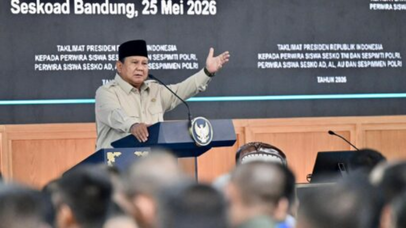 Presiden Prabowo Sampaikan Taklimat kepada Seribu Perwira Siswa TNI dan Polri