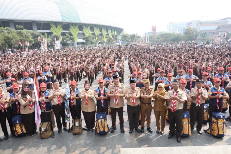 Jelang Jambore Nasional XII 1.300 Anggota Pramuka Dikukuhkan, Tri Adhianto Dorong Generasi Berkreasi dan Mandiri