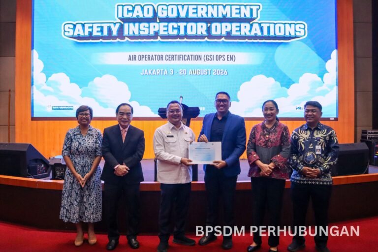 KEMENHUB SELENGGARAKAN PELATIHAN ICAO GSI ANGKATAN KE-2 BAGI 16 INSPEKTUR PENERBANGAN DARI ENAM NEGARA