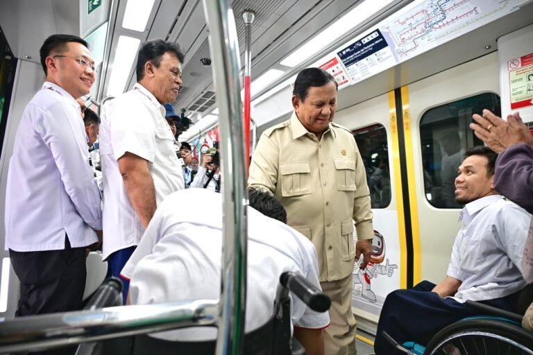 Presiden Prabowo Resmikan LRT Jakarta Lintas Kelapa Gading–Manggarai