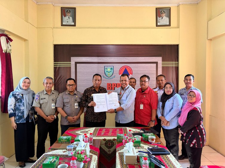 BPBD Purbalingga dan Banyumas Teken Kerjasama Penanggulangan Bencana